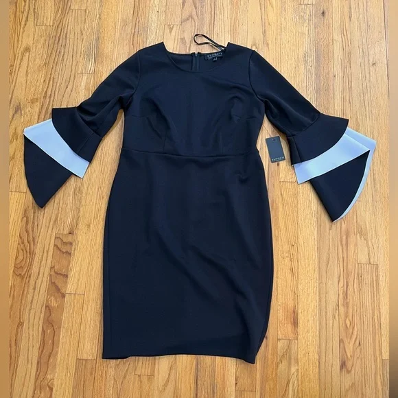 NWT Eloquii Flare Sleeve Scuba Dress NWT Size 14 - Picture 1 of 5
